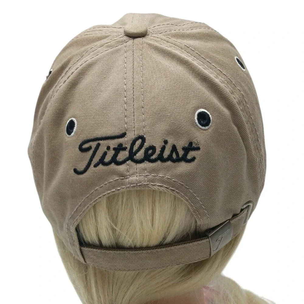 Titleist Golf Hat‎ Light Brown Beige Adjustable unstructured cotton